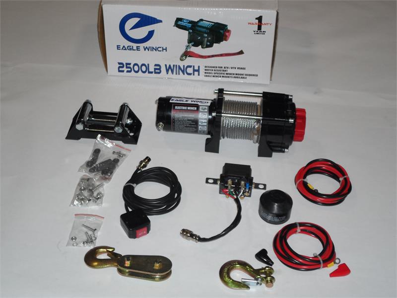2500 cable winch Ground Force ATV System